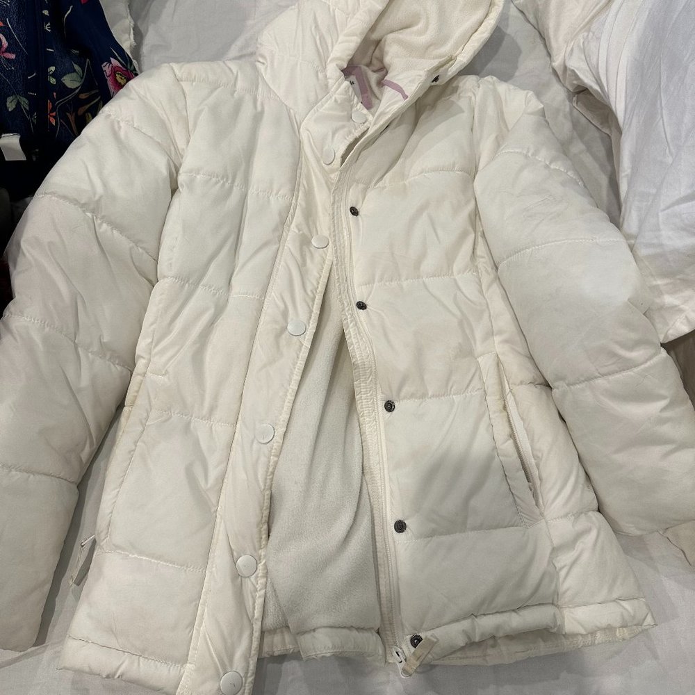 Amazon Essentials White Puffer Coat